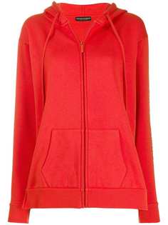 Emporio Armani zip fronted hoodie