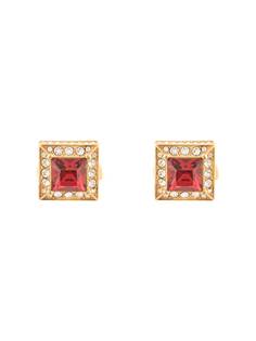 Dolce & Gabbana square rhinestone-embellished cufflinks