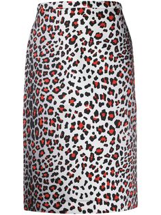 MarquesAlmeida юбка миди с леопардовым принтом
