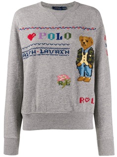 Polo Ralph Lauren толстовка с вышивкой Polo Bear