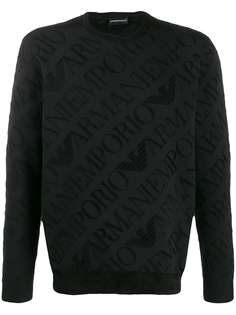 Emporio Armani Eagle jacquard sweatshirt
