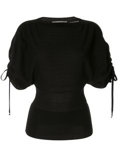 Stella McCartney трикотажный топ с присборенными рукавами