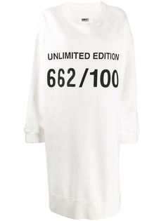 Mm6 Maison Margiela платье-свитер оверсайз Unlimited Edition