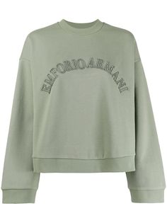Emporio Armani толстовка с вышитым логотипом