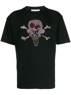 Palm Angels футболка с декором Skull Ice Cream