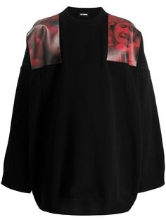 Raf Simons толстовка с контрастными вставками