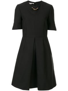 Stella McCartney расклешенное платье со стразами