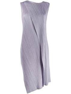 Pleats Please Issey Miyake плиссированное платье асимметричного кроя