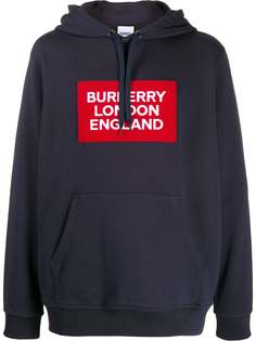Burberry худи с кулиской и нашивкой-логотипом