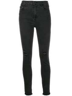 J Brand джинсы скинни с эффектом потертости