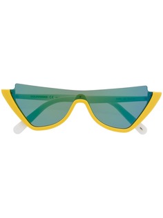 COURRÈGES EYEWEAR солнцезащитные очки в оправе кошачий глаз