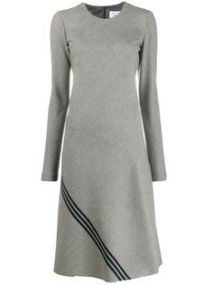 Maison Margiela платье в ломаную клетку с полосками