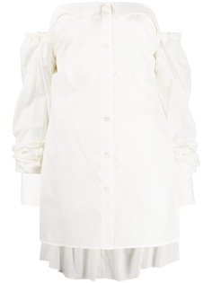 Ann Demeulemeester топ с открытыми плечами и длинными рукавами