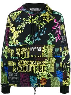 Versace Jeans Couture худи с кулиской и логотипом