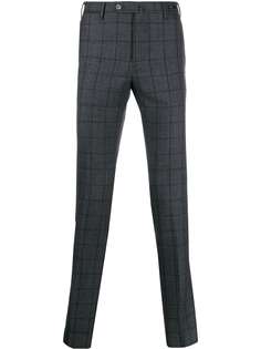 Pt01 клетчатые брюки кроя слим