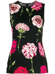 Dolce & Gabbana топ с цветочным принтом