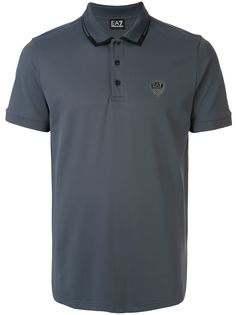 Ea7 Emporio Armani рубашка-поло с логотипом