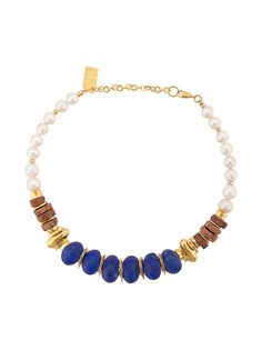 Lizzie Fortunato Jewels колье Bombay Blue с бусинами