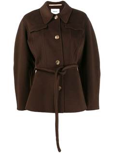 Nanushka tie waist fitted jacket