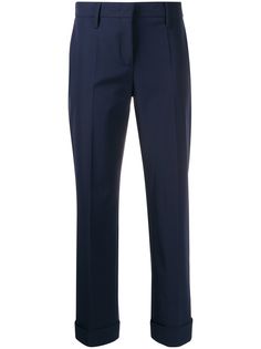 Prada high waisted tapered leg trousers