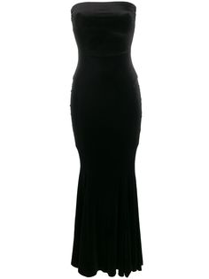 Norma Kamali Strapless Fishtail gown