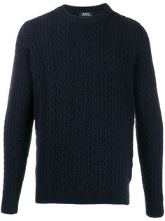 A.P.C. cable knit jumper