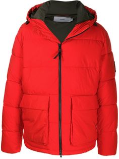 Closed colour block padded jacket