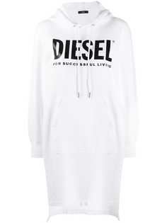 Diesel платье-свитер с капюшоном на шнурке