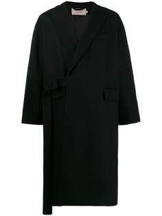Maison Kitsuné belted wrap coat
