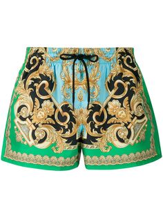 Versace barroco print swim shorts