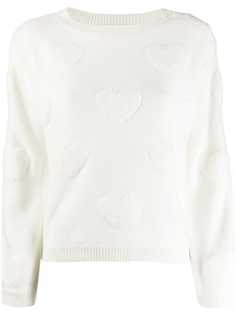 Twin-Set heart embroidered jumper