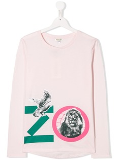Kenzo Kids футболка с логотипом
