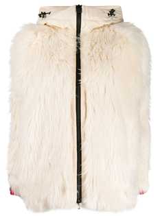 Moncler Grenoble faux-fur zipped jacket