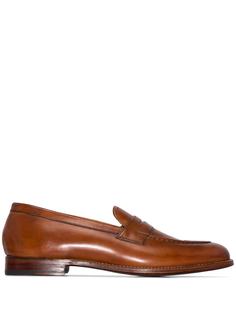 Grenson Brown Lloyd leather loafers