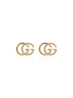 Gucci золотые серьги с логотипом GG