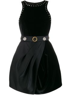 Fausto Puglisi embossed button studded dress