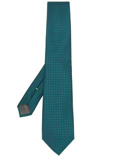 Canali embroidered silk tie