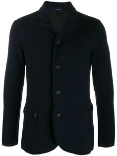 Lardini single-breasted fitted blazer