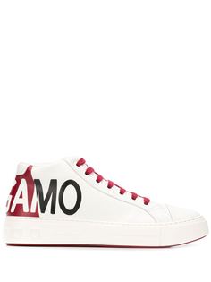 Salvatore Ferragamo branded hi-top sneakers