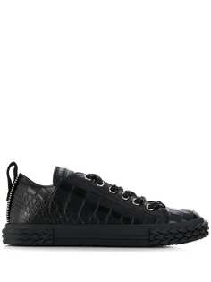 Giuseppe Zanotti кеды с тиснением под кожу крокодила