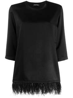 Gianluca Capannolo Diane feather trimming top