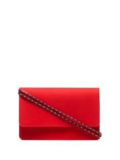 Jacquemus logo chain-trimmed leather shoulder bag
