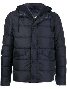 Herno hoodie-lined padded jacket