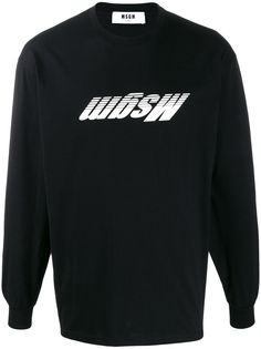 MSGM upside down logo print sweatshirt