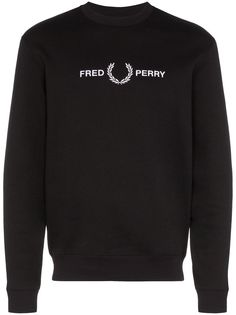 Fred Perry logo-embroidered sweatshirt