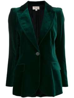 Temperley London Clove velvet single-breasted blazer
