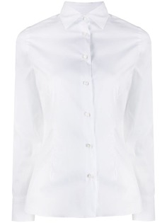 Barba flared-hem slim shirt