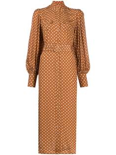 Zimmermann polka-dot print silk dress