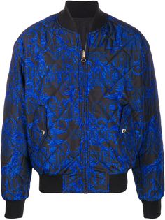 Versace Jeans Couture all-over logo padded jacket