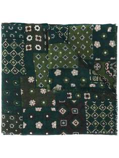 Altea fine knit multi-patterned scarf